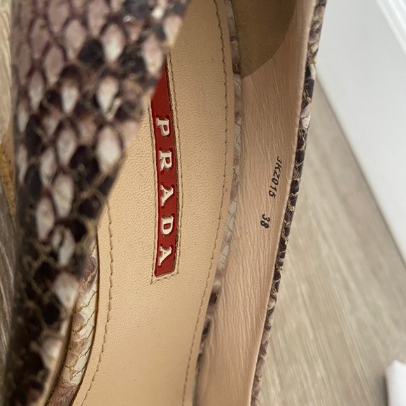 PRADA Snake Cork Wedges - Picture 3 of 3